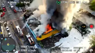 Crews battle massive fire at abandoned building in Miami