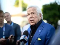 Robert Kraft spoke at an Everett community meeting about the proposed Revolution stadium
